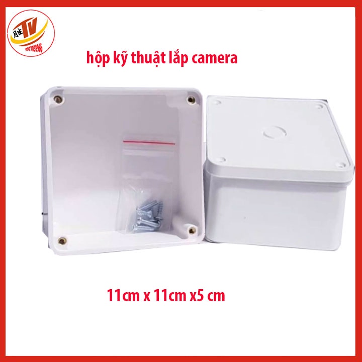 Hộp kỹ thuật bảo vệ nguồn Camera, hộp nối điện chống nước ngoài trời + trong nhà