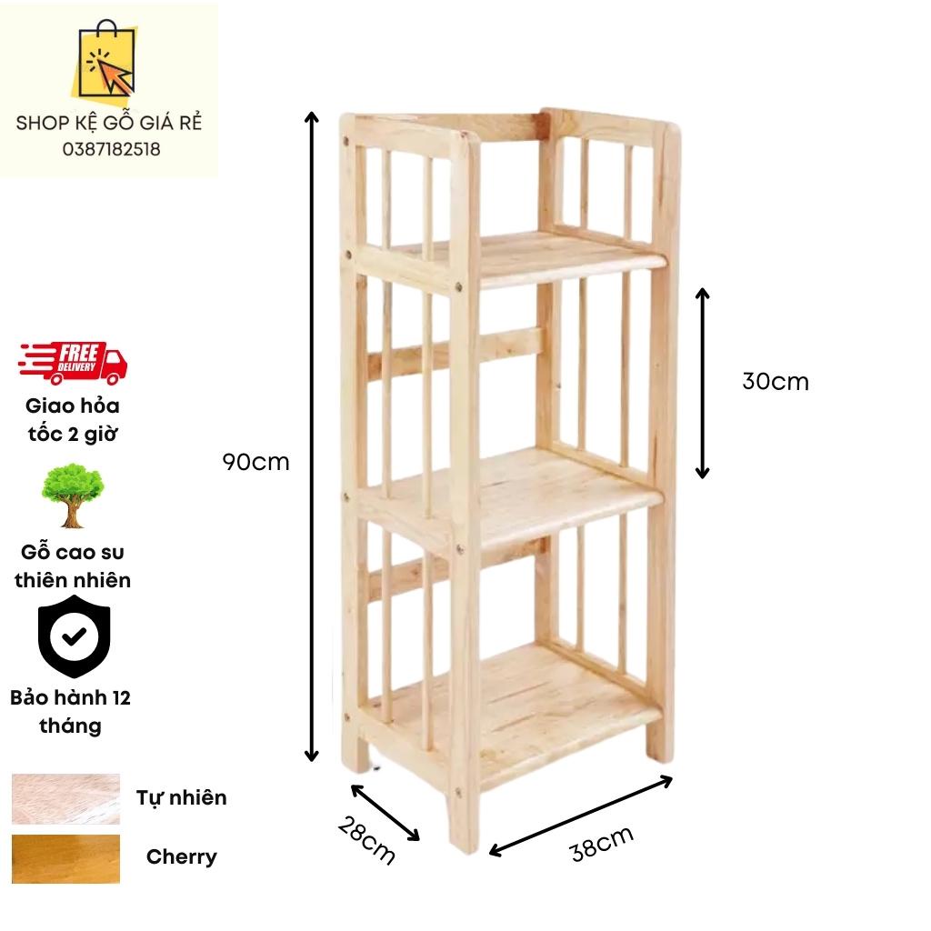 Kệ sách gỗ 3 tầng ngang 38cm