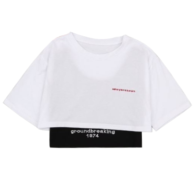 Áo croptop 1974 Hàn Quốc / Áo thun croptop dáng rộng cho nữ | BigBuy360 - bigbuy360.vn