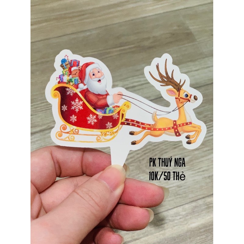 BỘ 50 THẺ CẮM CHỦ ĐỀ NOEL