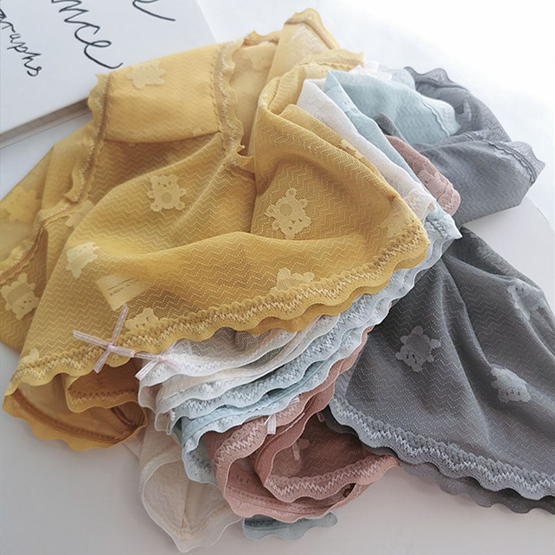 Quần Lót Lụa Phối Ren Siêu Mỏng Thoáng Khí Kháng Khuẩn Không Đường May Quyến Rũ Cho Nữ | BigBuy360 - bigbuy360.vn