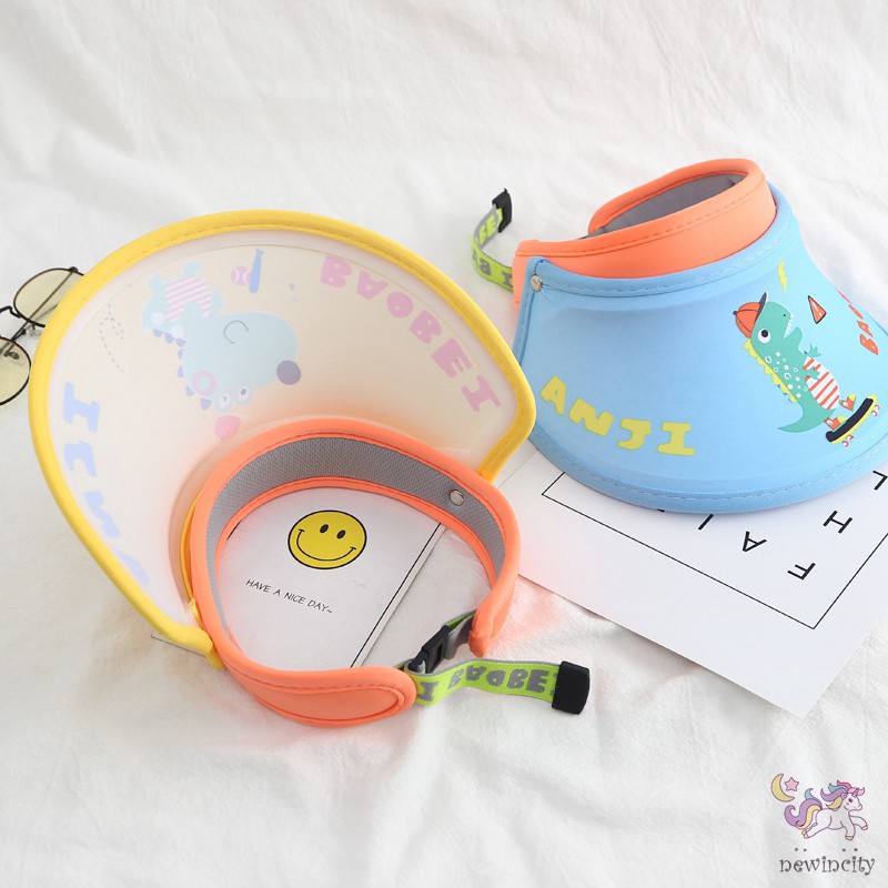 Mũ Che Nắng Chống Tia Uv Họa Tiết Hoạt Hình Phong Cách Hàn Quốc Thời Trang Mùa Hè Cho Bé