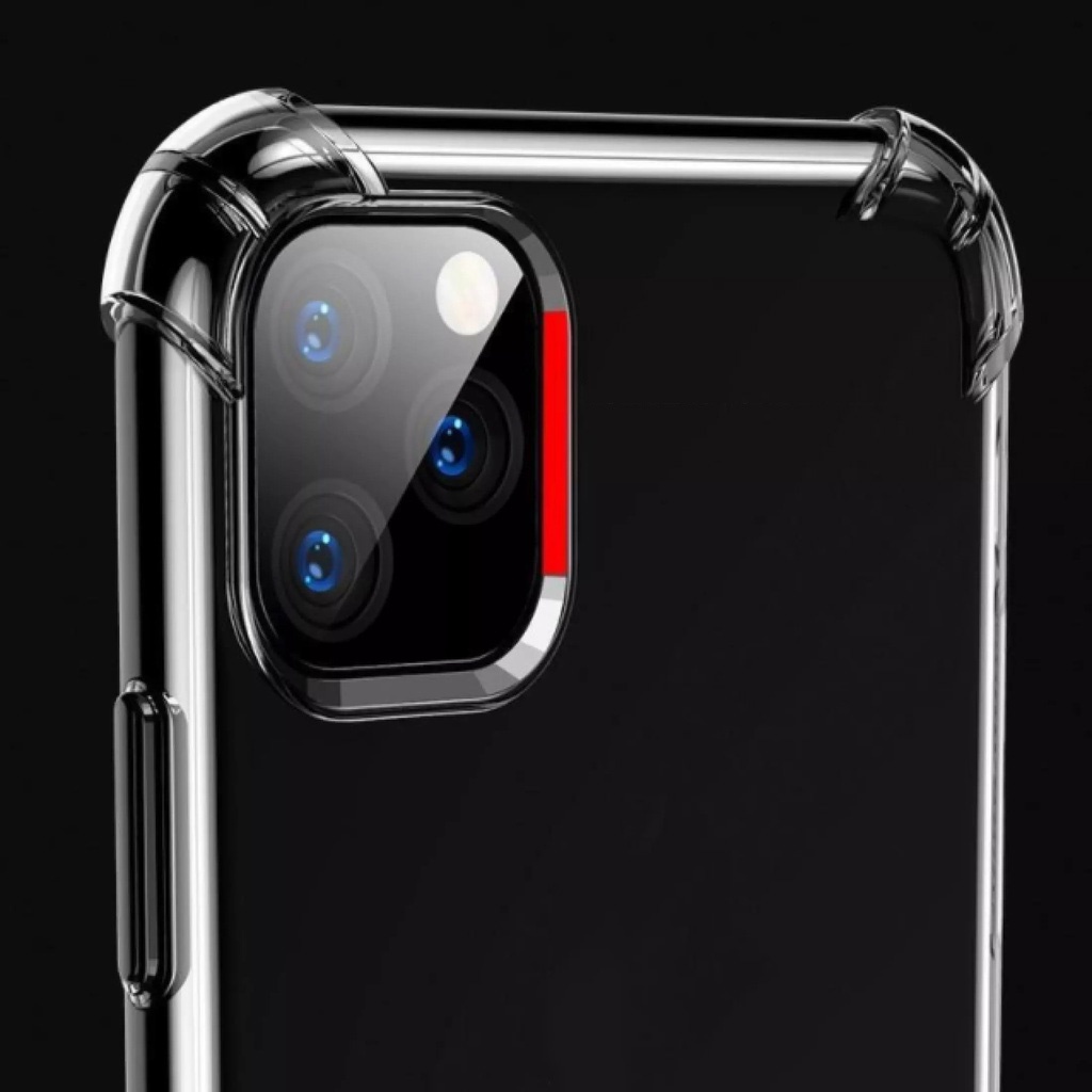 Ôp lưng các dòng iPhone 6 7 8 Plus X 11 12 13 Pro Max, silicone trong suốt, chống sốc và bảo vệ camera