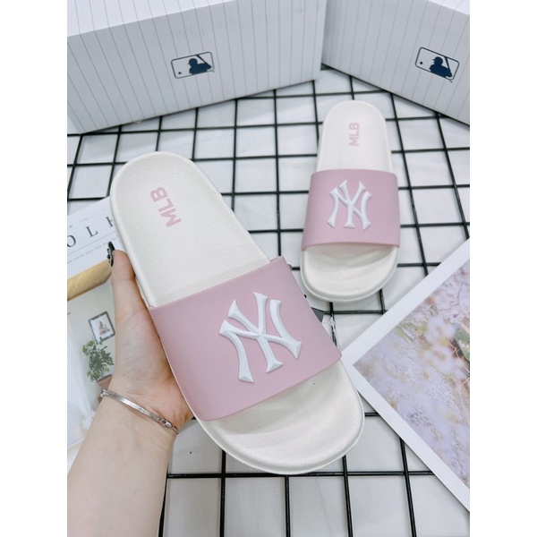 [CHÍNH HÃNG] DÉP MLB NỘI ĐỊA HÀN NY LA CAO SU  - DÉP QUAI NGANG CHỐNG NƯỚC - CÓ BILL MUA HÀNG