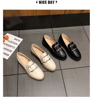 Giày Oxford nữ mũi tròn