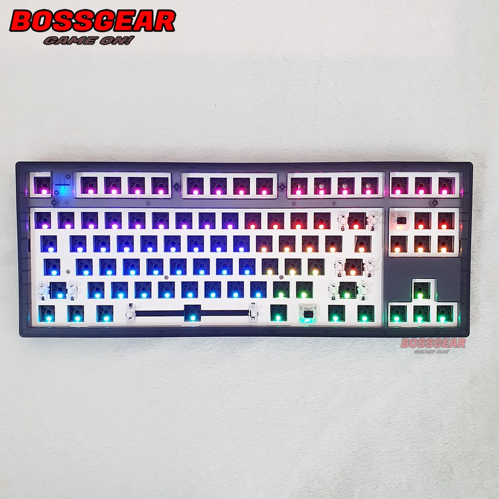 KIT Custom bàn phím cơ FL MK870 3 Modes Mạch Xuôi LED RGB Chính hãng ( hotswap Blue tooth, 2.4ghz, Type-c )