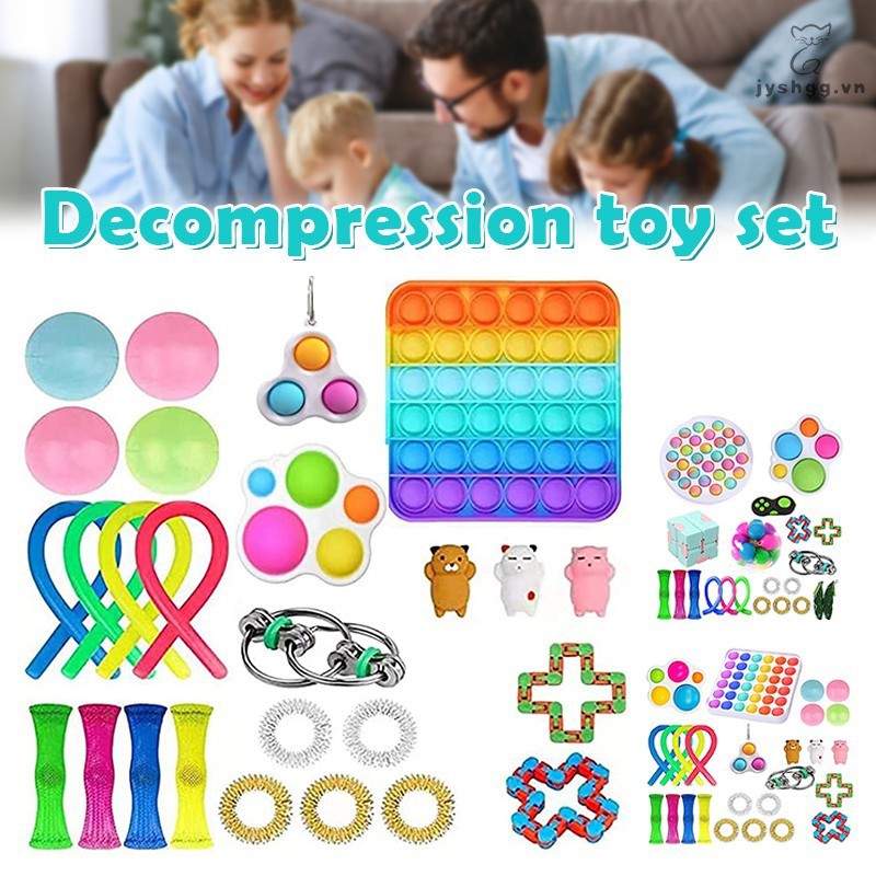 Set 22 đồ chơi vui nhộn giảm căng thẳng tiktok Push Pop It Fidget Bubble Sensory Toy Đồ Chơi giải stress bong bóng Trẻ Đồ Chơi Giáo Dục đồ chơi bé đồ chơi cho chơi Đồ chơi giải tỏa căng thẳng đàn stress  đồ chơi cho trẻ em bé trai bé gái