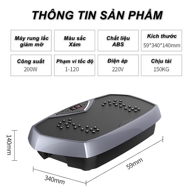 Máy Giảm Béo toàn thân chỉ cần 5 phút ngày, có remote điều khiển - Home and Garden