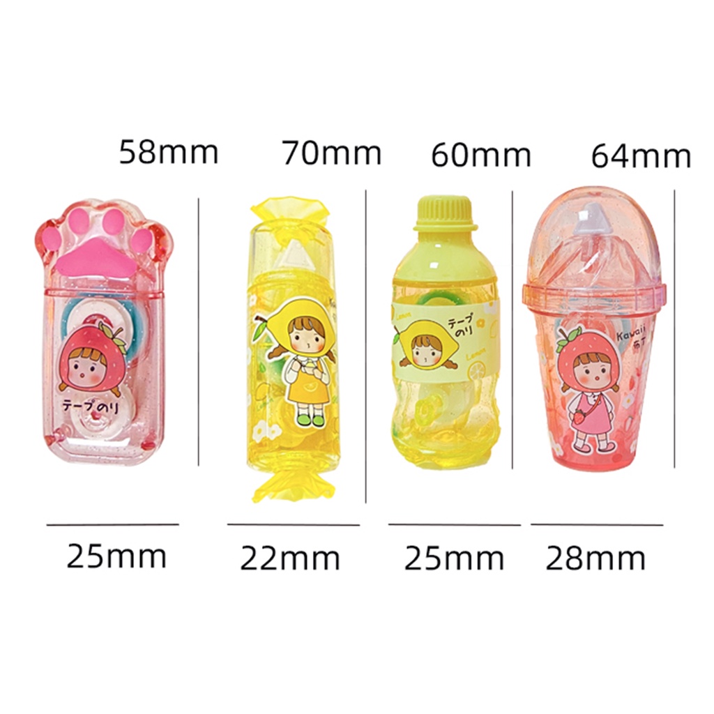 Cuộn Băng Keo Hai Mặt 5mm x5m In Chữ Letit Dễ Thương Trang Trí Sổ Tay DIY