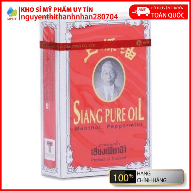 ( Cam Kết Chính Hãng) Dầu Gió Thái Nước Vàng Siang Pure Oil