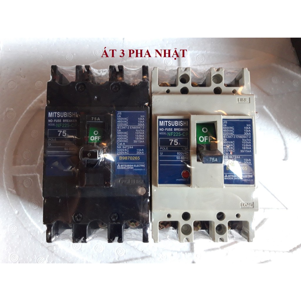 APTOMAT 3 PHA NHẬT BẢN 75A 100A 380V