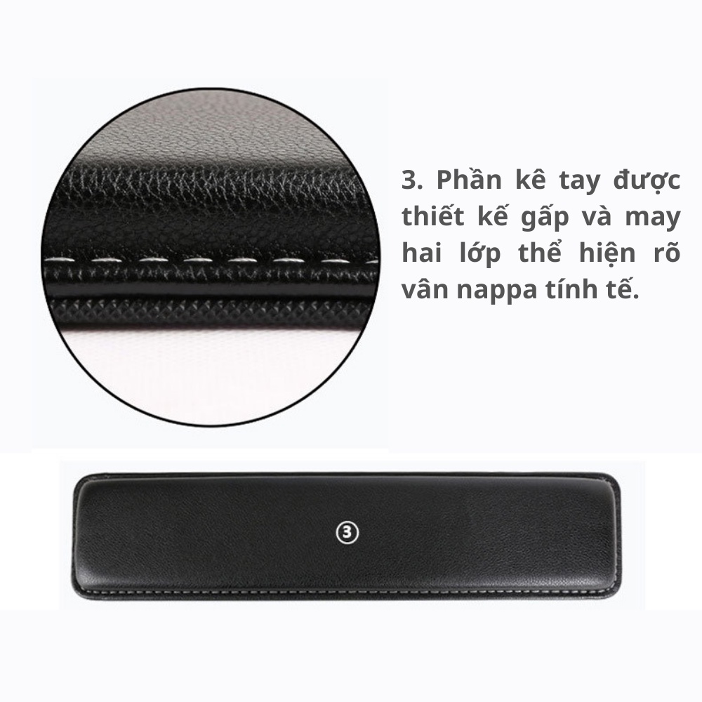 Kê Tay Bàn Phím Da PU Cao Cấp Chống Mỏi Cổ Tay - Shop Nado