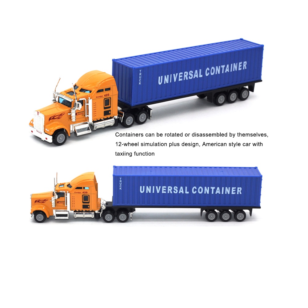 Mô Hình Xe Container Bằng Hợp Kim Tỉ Lệ 1 / 65 Chất Lượng Cao