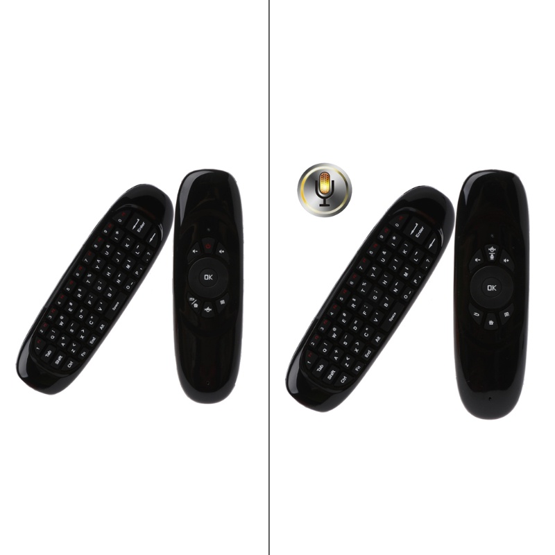 Bàn PhíM Mini Không Dây C120 TíCh HợP ChuộT Bay VớI Mic 2 4G Cho PC TV