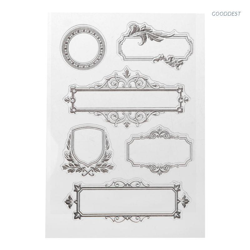 Con dấu trong suốt bằng silicon trang trí thiệp/ sổ tay thủ công đẹp mắt