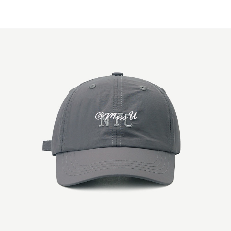 Mũ Lưỡi Trai Chống Nắng Nhanh Khô Thêu Chữ Phong Cách Hàn Quốc