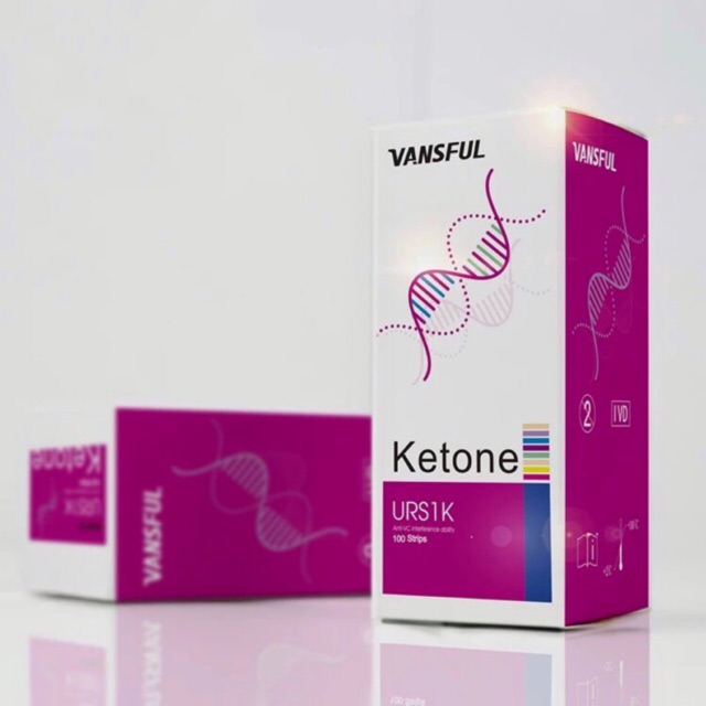 Hộp 100 que thử ketone 1 thông số URS-1K ketone test strips