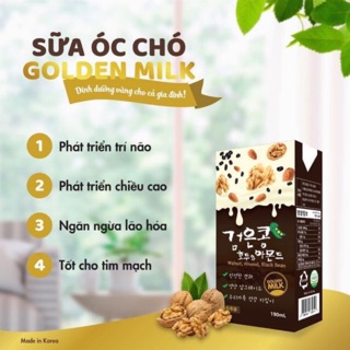 (DATE 03/2020 )Sữa óc chó Hàn Quốc Golden Milk
