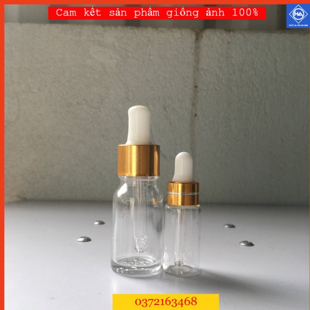 (Loại dày) Lọ chiết mỹ phẩm Lọ chiết serum có núm bóp tinh chất