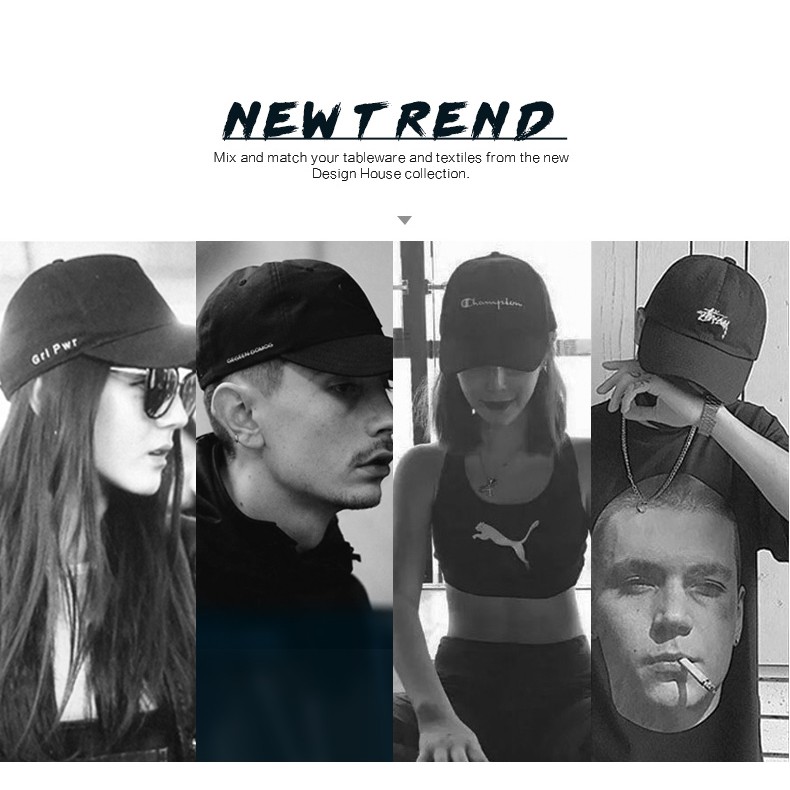 Mũ lưỡi trai Stussy thời trang đường phố âu mỹ cá tính cho nam nữ