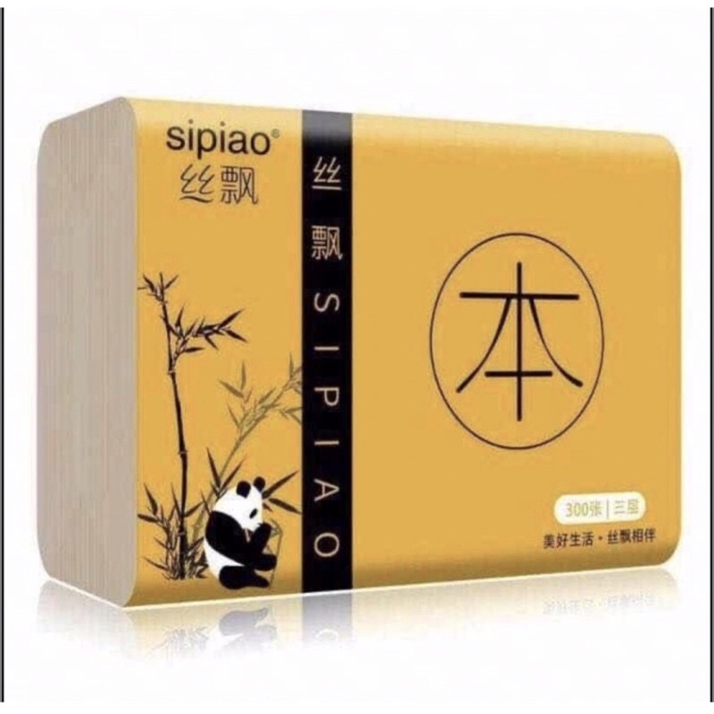 🍒Giấy Ăn Gấu Trúc Sipiao🍒 thùng 2,7kg - 30 gói, mỗi gói 300 tờ