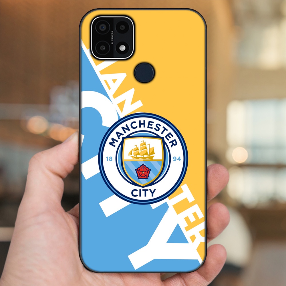 Ốp lưng Oppo A15, A15s viền đen in hình Manchester City MC
