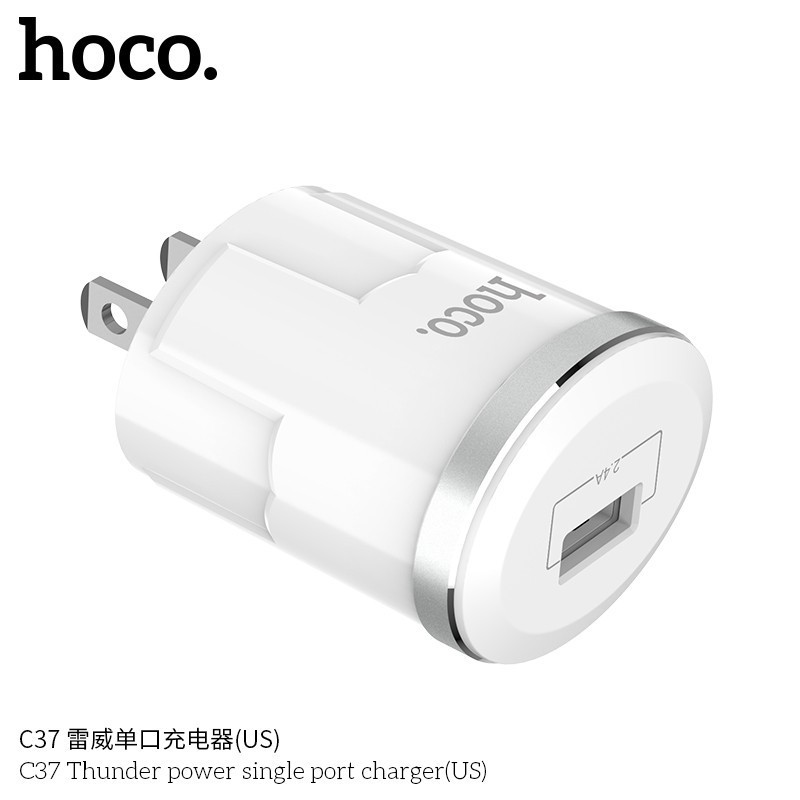 [Giá Sỉ] Bộ Củ Sạc Nhanh Hoco C37 2.4A - Chính Hãng