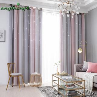 Rèm cửa màu gradient dùng trang trí phòng ngủ