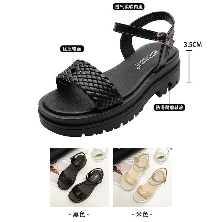 Summer New Women's Sandals Casual All-Matching Fashion Roman Shoes