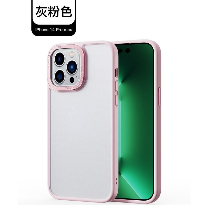 Ốp Điện Thoại Acrylic Cứng Viền Silicone Mềm Trong Suốt Chống Sốc ip 14 iPhone 14 pro max 14 max