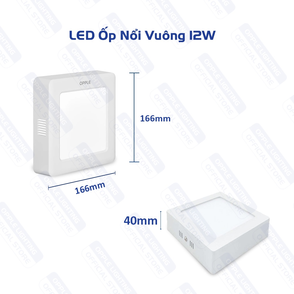 Bộ Đèn Ốp Nổi Vuông OPPLE LED Slim Downlight Ecomax SM - Thiết Kế Đẹp Mắt, Hiệu Suất Sáng Cao