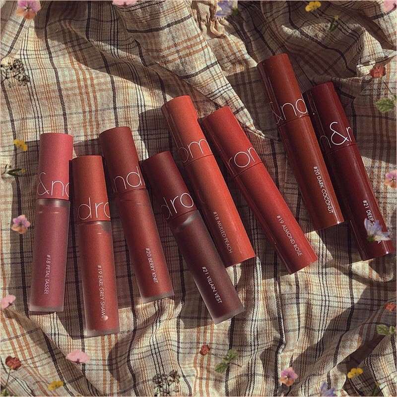 [MÀU 18-21] Son Kem Lì, Lên Màu Siêu Chuẩn, Mềm Mại Như Nhung Romand Zero Velvet Tint 5.5g [KNIT LIP]