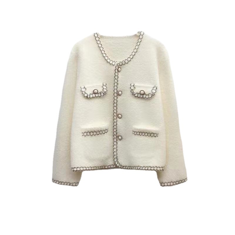 Áo khoác len lông thỏ mịn tiểu thư Forgirl sang trọng áo cardigan trơn FG039 | BigBuy360 - bigbuy360.vn