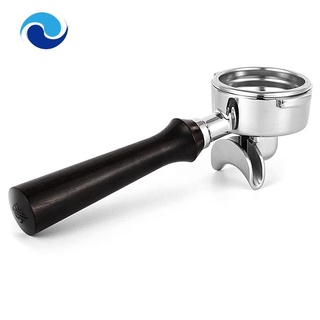 Bộ lọc cà phê 58mm bằng thép không gỉ với tay cầm gỗ cho máy pha cà phê espresso