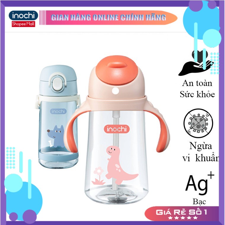 Bình nước cao cấp Kita Boost 670ml Cho bé chất liệu nhựa nguyên sinh kháng khuẩn Ag+