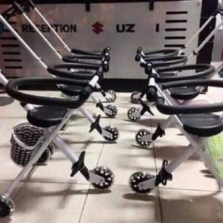 Xe ba bánh gấp gọn cho be