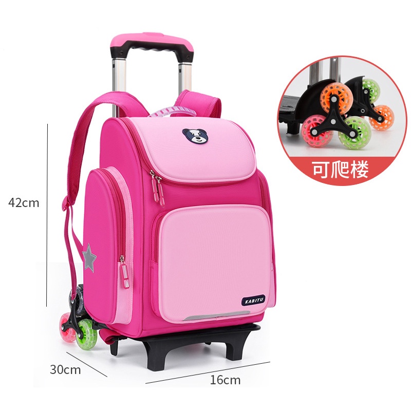 Balo đi học CHUWANGLIN có bánh xe chống thấm nước dành cho bé