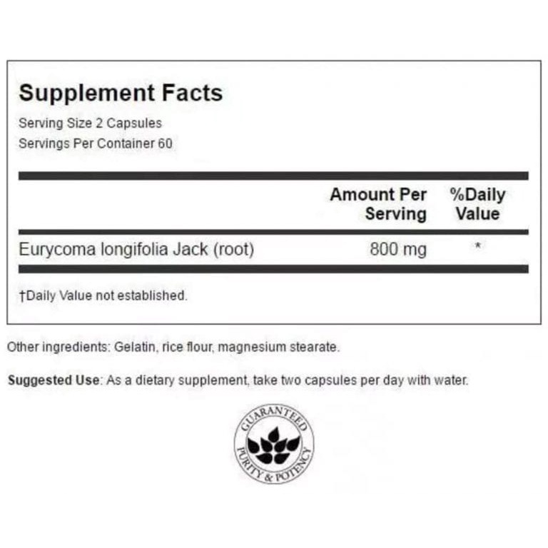 TĂNG HOOCMON NAM | Hỗ Trợ Tăng Hoocmon Nam Giới Swanson Tongkat Ali 400MG  - Chính Hãng Muscle Fitness