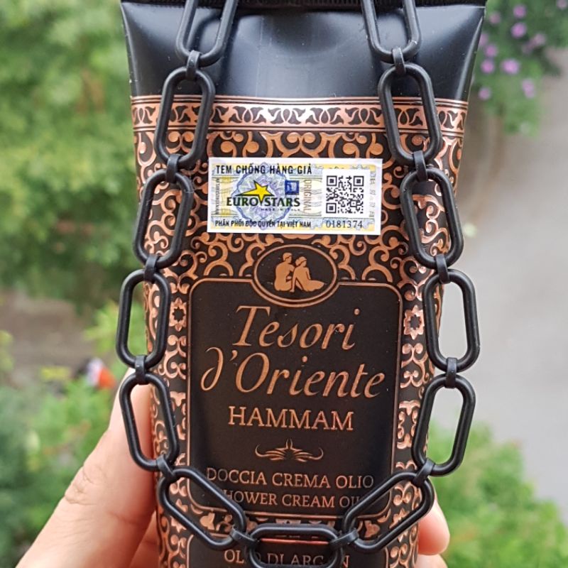 Sữa Tắm Nước Hoa Tesori Tinh Dầu Argan Hamman 250ml-Tesori D'Oriente Hammam Shower Cream