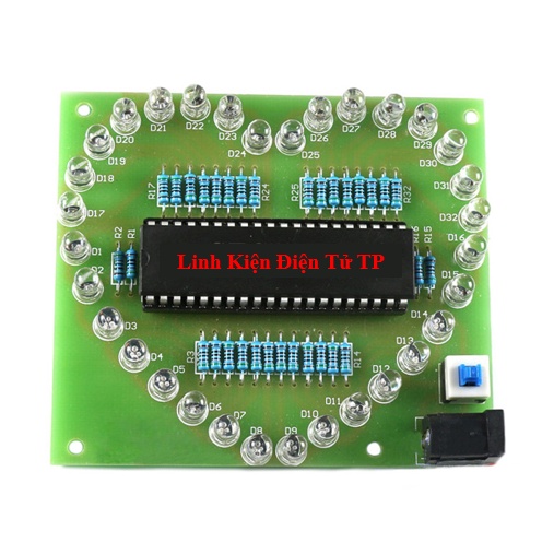 Bộ Tự Ráp Mạch Led Trái Tim 32 Led Làm Quà Tặng Ý Nghĩa, quà tặng valentine cho bạn gái