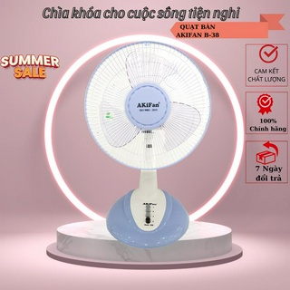 Quạt bàn sải cánh 300 akifan b38 bảo hành động cơ 24 tháng