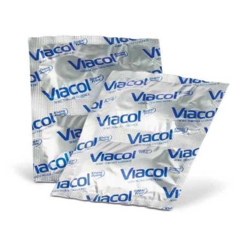 Viên ngậm không đường Viacol Vietnat - Hộp 20 viên