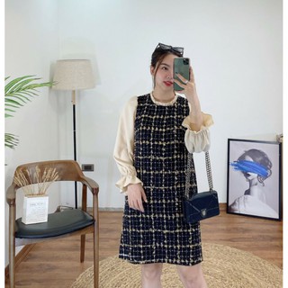 Đầm dạ Sweet BSK phối tơ