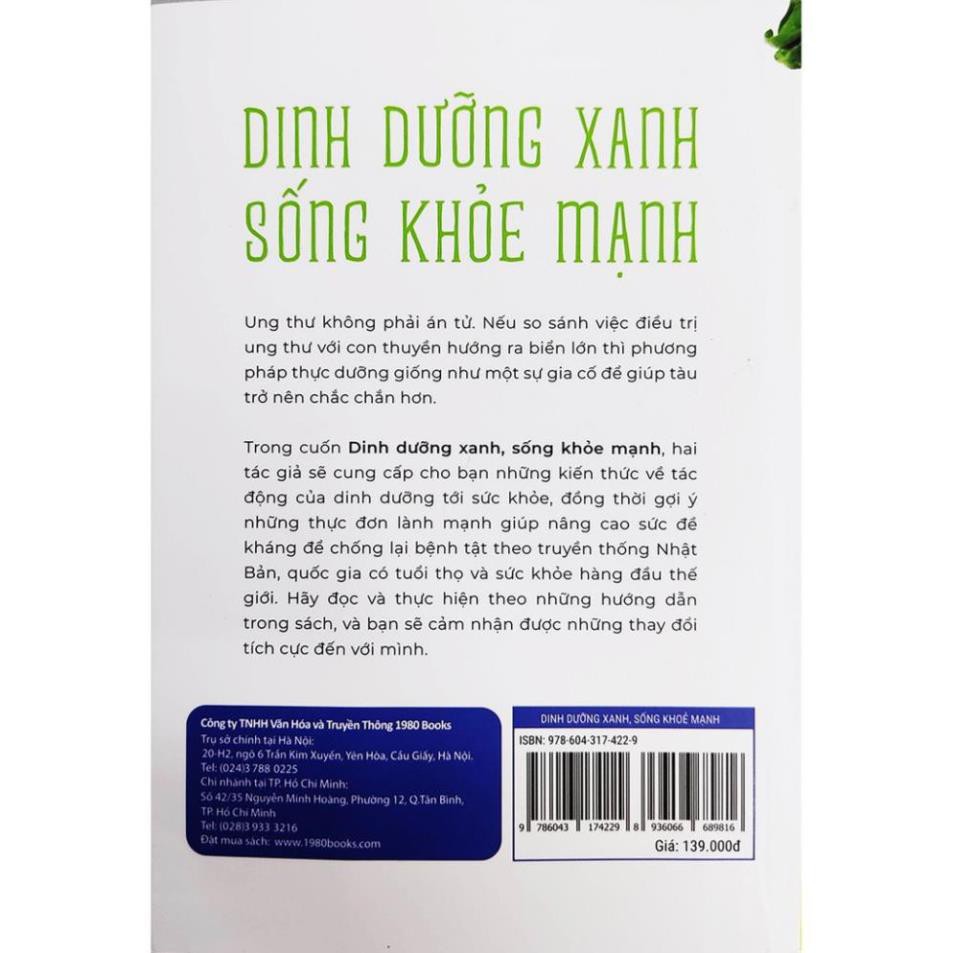 Sách - Dinh Dưỡng Xanh Sống Khỏe Mạnh [1980Books]