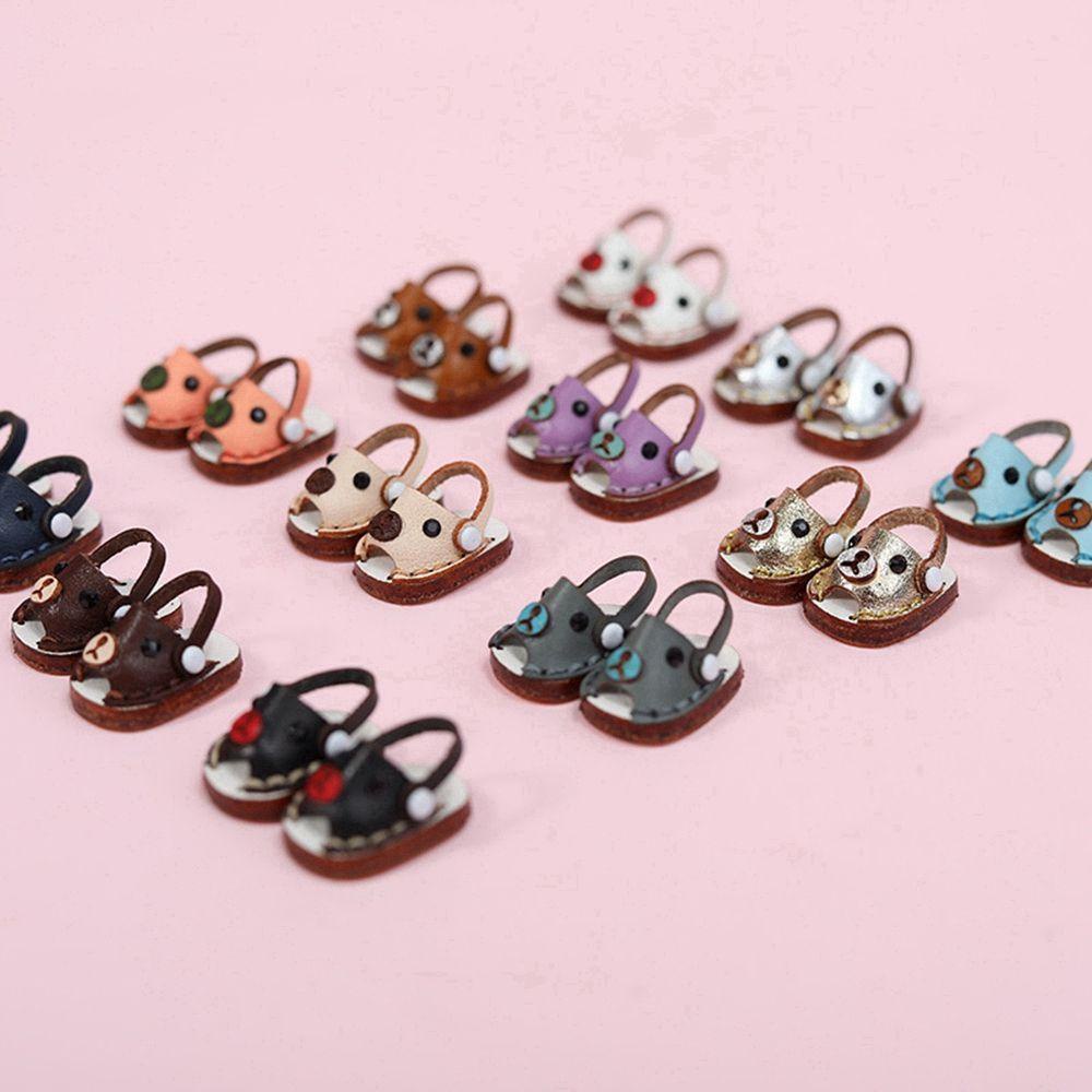 LUOL Giày Búp Bê Da Bò Handmade Dành Cho Búp Bê obitsu11GSCbody9OB11 1 / 11 OB11