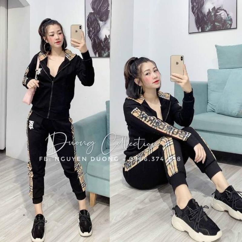 Bộ thể thao nữ thu đông mặc đi làm đi chơi umi