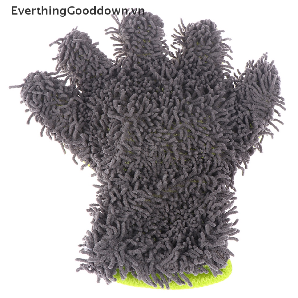 Everthinggooddown 1 Găng Tay Bọt Biển Rửa Xe Hơi Bằng Sợi Nhỏ Chăm Sóc Bên Ngoài Nội Thất