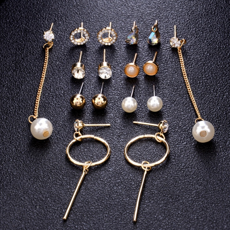 1 Set Bông Tai Ngọc Trai Sang Trọng Cho Nữ