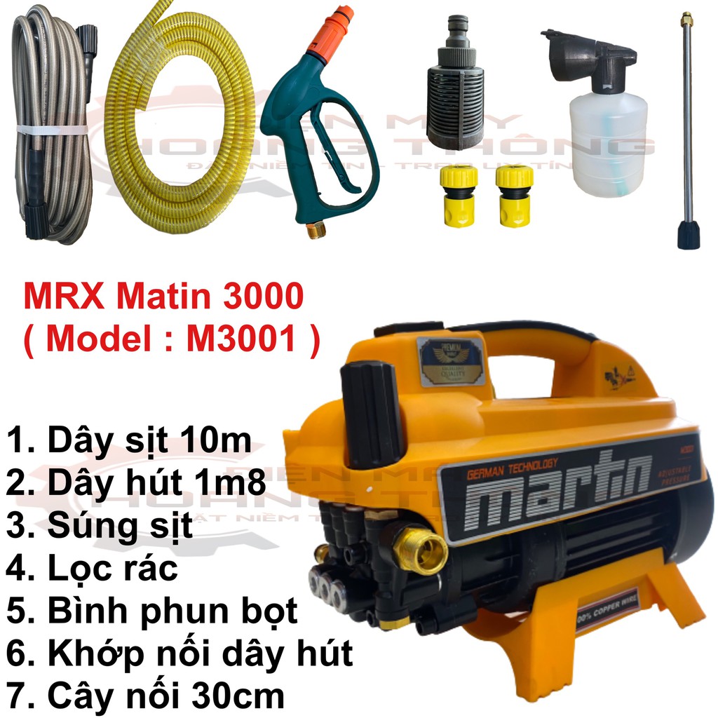 MÁY RỬA XE ÁP LỰC CAO MARTIN 3000