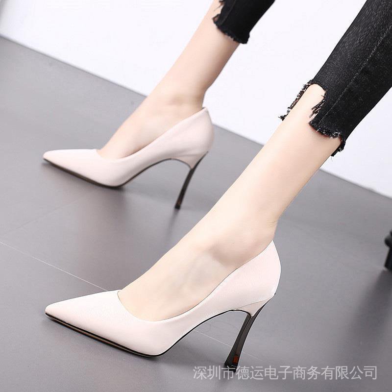 Sandal Cao Gót Mũi Nhọn Đính Kim Tuyến Lấp Lánh Phong Cách Hàn Quốc Thời Trang Mùa Thu Mới 2022 Dành Cho Bạn Nữ
